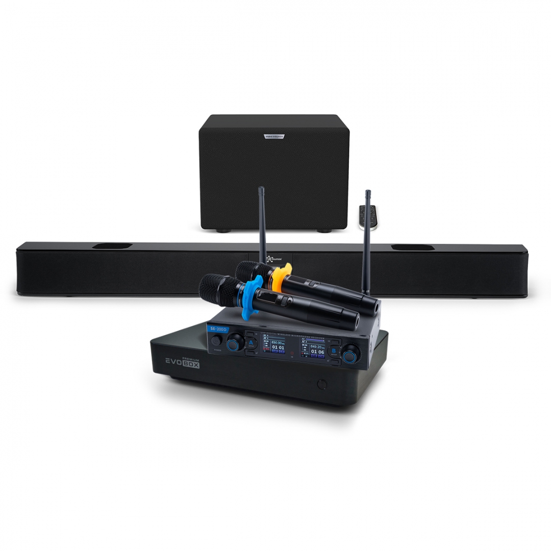 Hi-End караоке-система EVOBOX Premium + EvoSoundBar (саундбар с караоке) в Усть-Катаве