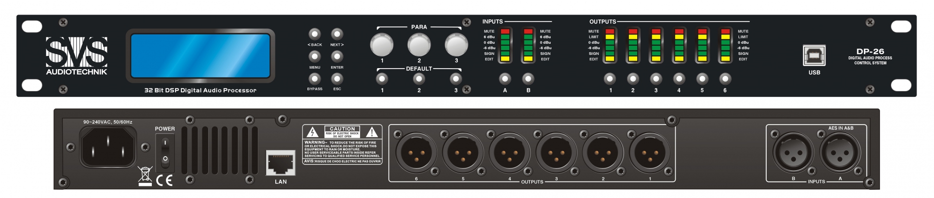 SVS Audiotechnik DP-26 Цифровой процессор: 2 входа 6 выходов в Усть-Катаве
