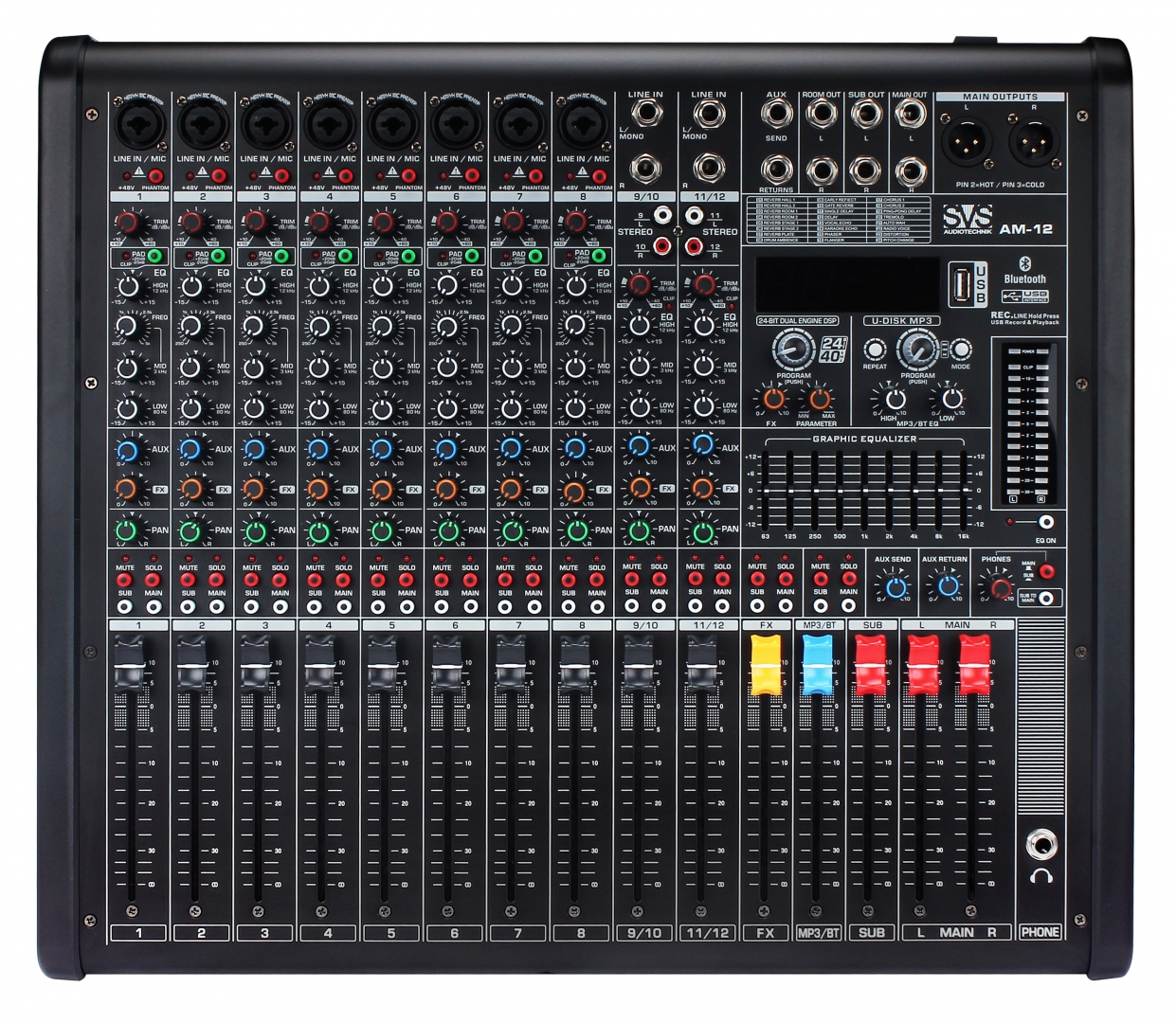 SVS Audiotechnik mixers AM-12 Микшерный пульт аналоговый, 12-канальный в Усть-Катаве